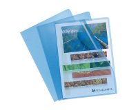 Shirt plastic corner EXACOMPTA A4 embossed polypropylene 12/100 colors transparent - Pack of 10