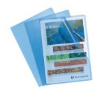 Chemise coin plastique EXACOMPTA A4 polypropylène grainé 12/100e couleurs transparentes - Paquet de 10