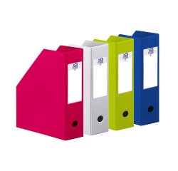 Magazine holder Oxford assorted colors - box 10 cm 