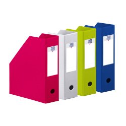 Magazine holder Oxford assorted colors - box 10 cm 