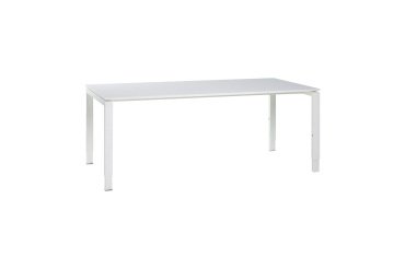 Straight desk white Ultra 220 x 90 cm