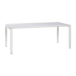 Straight desk white Ultra 220 x 90 cm