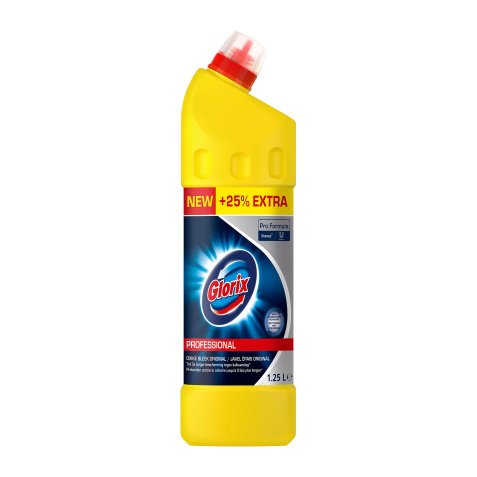 Glorix pro nettoyant WC gel javel - flacon 1,25L