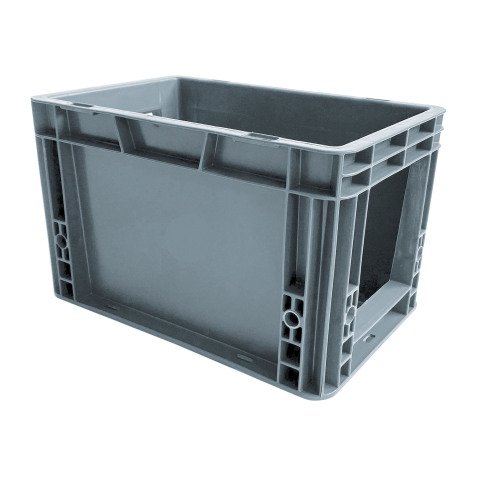 Storage box stackable European norm with open wall on the side - 7 litres 