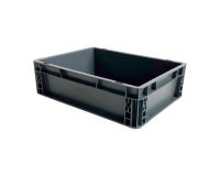 Caja de almacenamiento apilable estándar Europeo con paredes sólidas - 10 litros