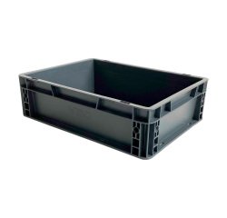 Caja de almacenamiento apilable estándar Europeo con paredes sólidas - 10 litros