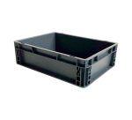 Bac de stockage plastique gerbable norme Europe parois pleines - 10 litres - dim : H 12 x L 40 cm