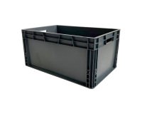Caja de almacenamiento apilable norma europea paredes sólidas - 55 litros
