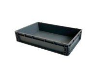 Caja de almacenamiento apilable estándar europeo con paredes solidas  - 20 litros