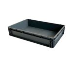 Bac de stockage plastique gerbable norme Europe parois pleines - 20 litres - dim : H 12 x L 60 cm