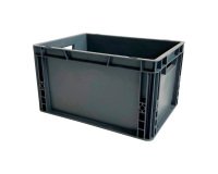 Caja de almacenamiento apilable norma europea con paredes sólidas - 20 litros