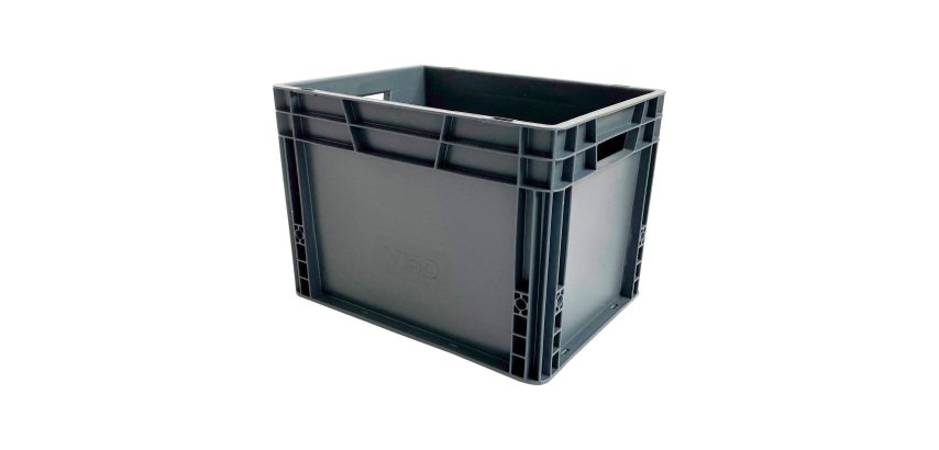 Bac de stockage gerbable norme Europe parois pleines - 25 litres