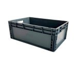 Bac de stockage palstique gerbable norme Europe parois pleines - 45 litres - dim : H 22,5 x L 60 cm