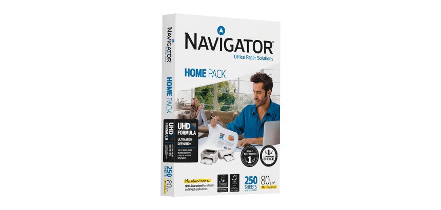Papel blanco A4 Navigator Home Pack 80 g paquete de 250 hojas