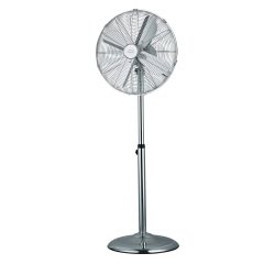 Ventilateur sur pied chromé Ø 44,5 cm, 50 W - Domair