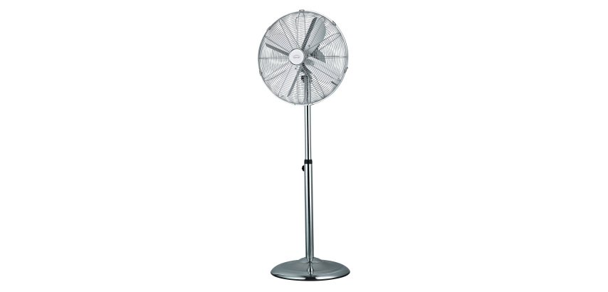 Ventilador de pied cromado Domair