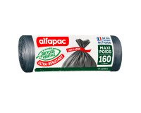 Sac poubelle 160 litres Ultra-résistant Alfapac gris - 30 sacs