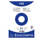 Fiche bristol 210 x 148 mm unie blanche Exacompta - Boîte de 100