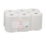 Pack 2 colis de 6 rouleaux d'essuie-mains Bruneau écolabel double épaisseur 90 m + 1 offert