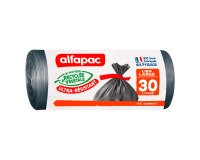 Sac poubelle 30 litres maxi poids Alfapac gris - 40 sacs