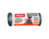 Müllsack Alfapac 20 Liter grau - Karton mit 40 Stück