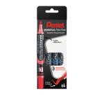 Rotulador borrable Pentel Maxiflo Flex punta cónica 4,6 mm - Paquete 4