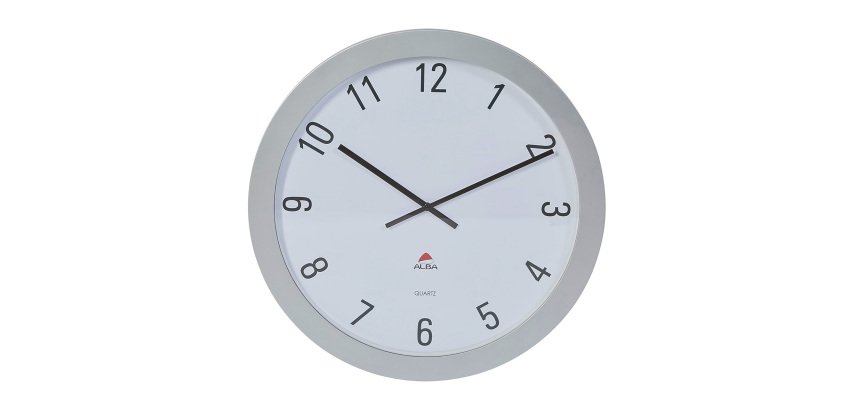 Große Wanduhr grau - 60 cm