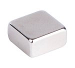 Plots magnétiques aimants puissants carrés argentés - lot de 6