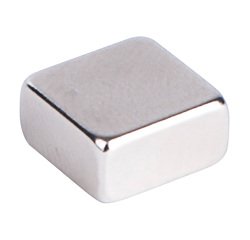 Imanes potentes cuadrados plateado - lote de 6