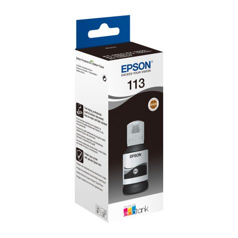 Flesje zwarte inkt 113 EPSON ecotank