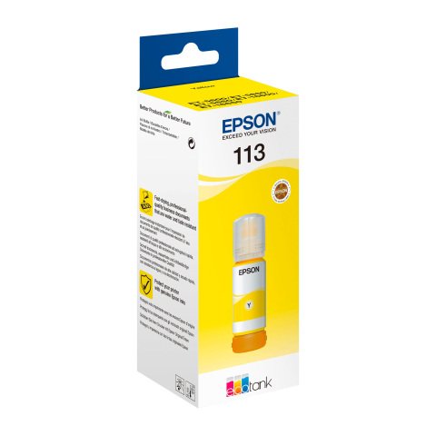 Botella de tinta C13T06B440 ecotank epson 113 amarillo (6000 páginas)