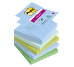 Z-Notes couleurs Oasis Super Sticky Post-it 76 x 76 mm - bloc de 90 feuilles