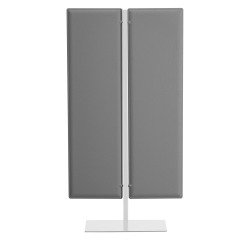 Pannello fonoassorbente Ecla Bruneau con supporto in metallo bianco