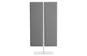 Pannello fonoassorbente Ecla Bruneau con supporto in metallo bianco