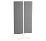 Mampara Ecla acústica sobre pata metal blanca