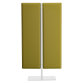 Acoustic partition wall ECLA on foot in white metal