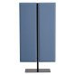 Acoustic partition wall ECLA on foot in black metal