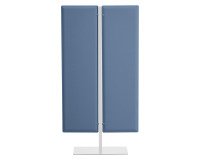 Cloison ECLA acoustique Hauteur 180 cm sur pied métal blanc