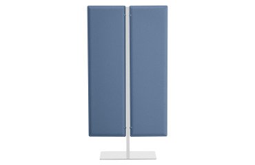 Pannello fonoassorbente Ecla Bruneau con supporto in metallo bianco