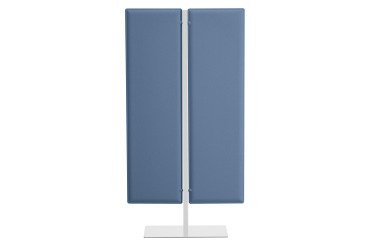 Cloison ECLA acoustique Hauteur 180 cm sur pied métal blanc