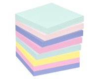 Notes repositionnables recyclées couleurs nature Post-It 76 x 76 mm - bloc de 100 feuilles