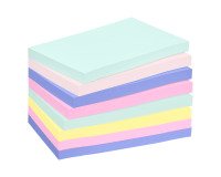 Notes repositionnables recyclées couleurs nature Post-It 76 x 127 mm - bloc de 100 feuilles