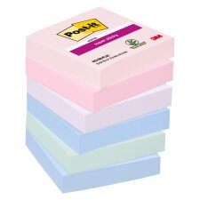 Notes repositionnables couleurs Soulful Super Sticky Post-it - bloc de 90 feuilles