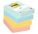 Notes repositionnables couleurs Beachside Post-it 38 x 51 mm - bloc de 100 feuilles