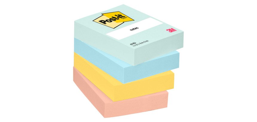 Notes repositionnables couleurs Beachside Post-It - bloc de 100 feuilles