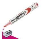 Marker Pentel Maxiflo voor witbord kegelpunt 4mm