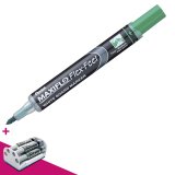 Erasable marker Pentel Maxiflo Flex Feel conical point 4,6 mm green + 1 eraser for free at the purchase of 12