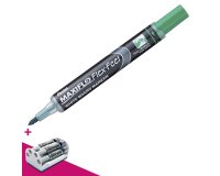 Erasable marker Pentel Maxiflo Flex Feel conical point 4,6 mm + 1 eraser for free at the purchase of 12