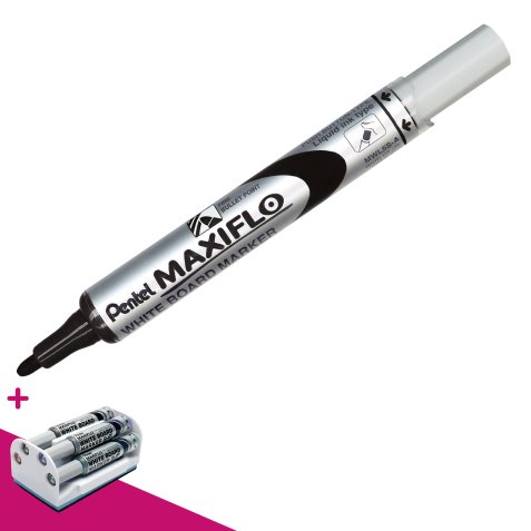 Marqueur effaçable Pentel Maxiflo pointe ogive 4 mm