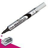Uitwisbare marker Pentel Maxiflo kegelpunt medium 4 mm zwart